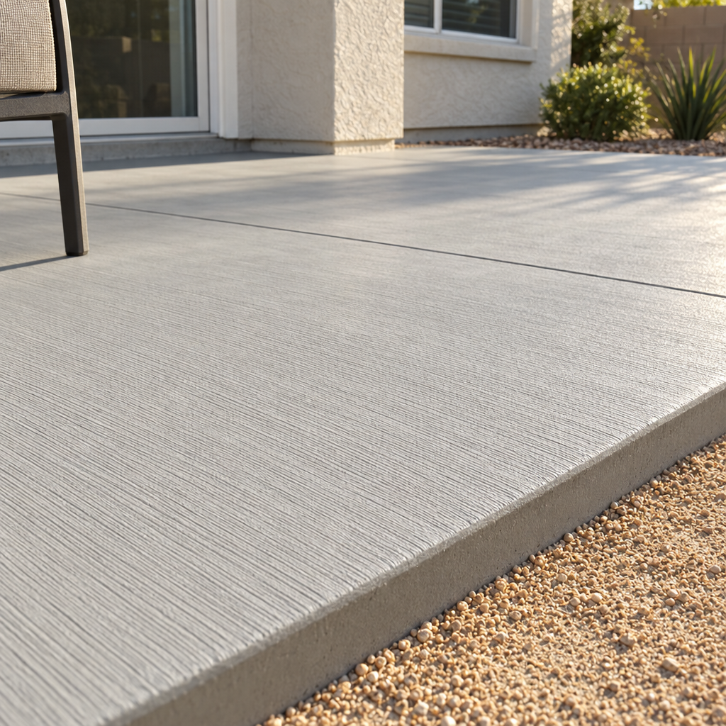 concrete resurfacing overlay on a Lake Elsinore patio