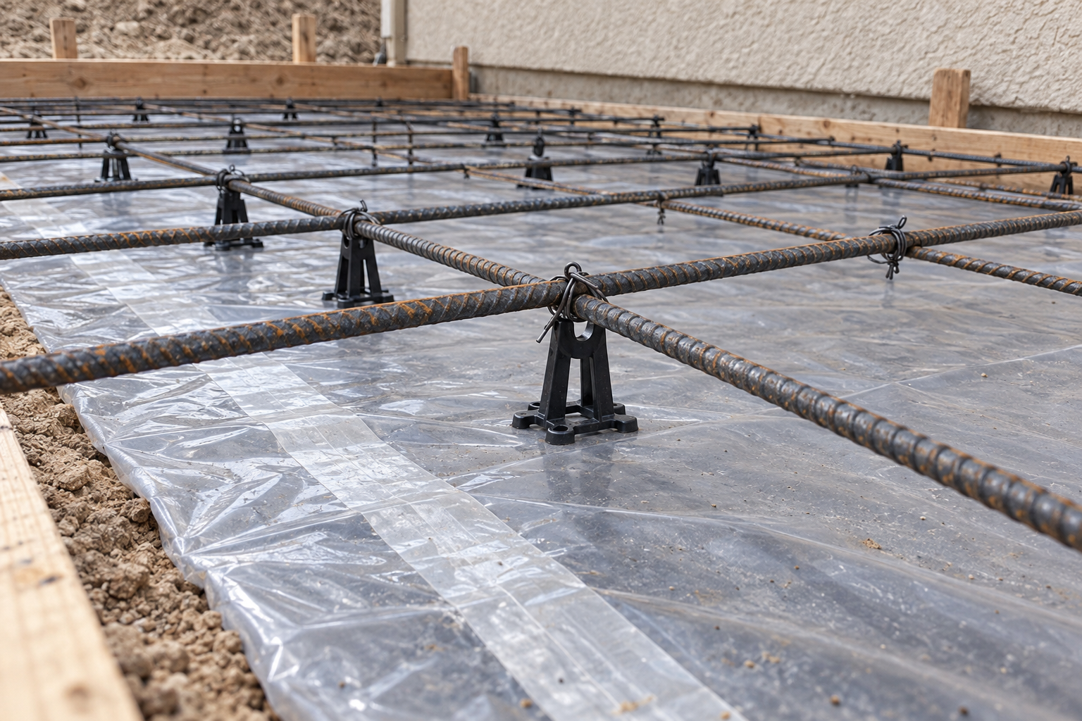 vapor barrier under a slab