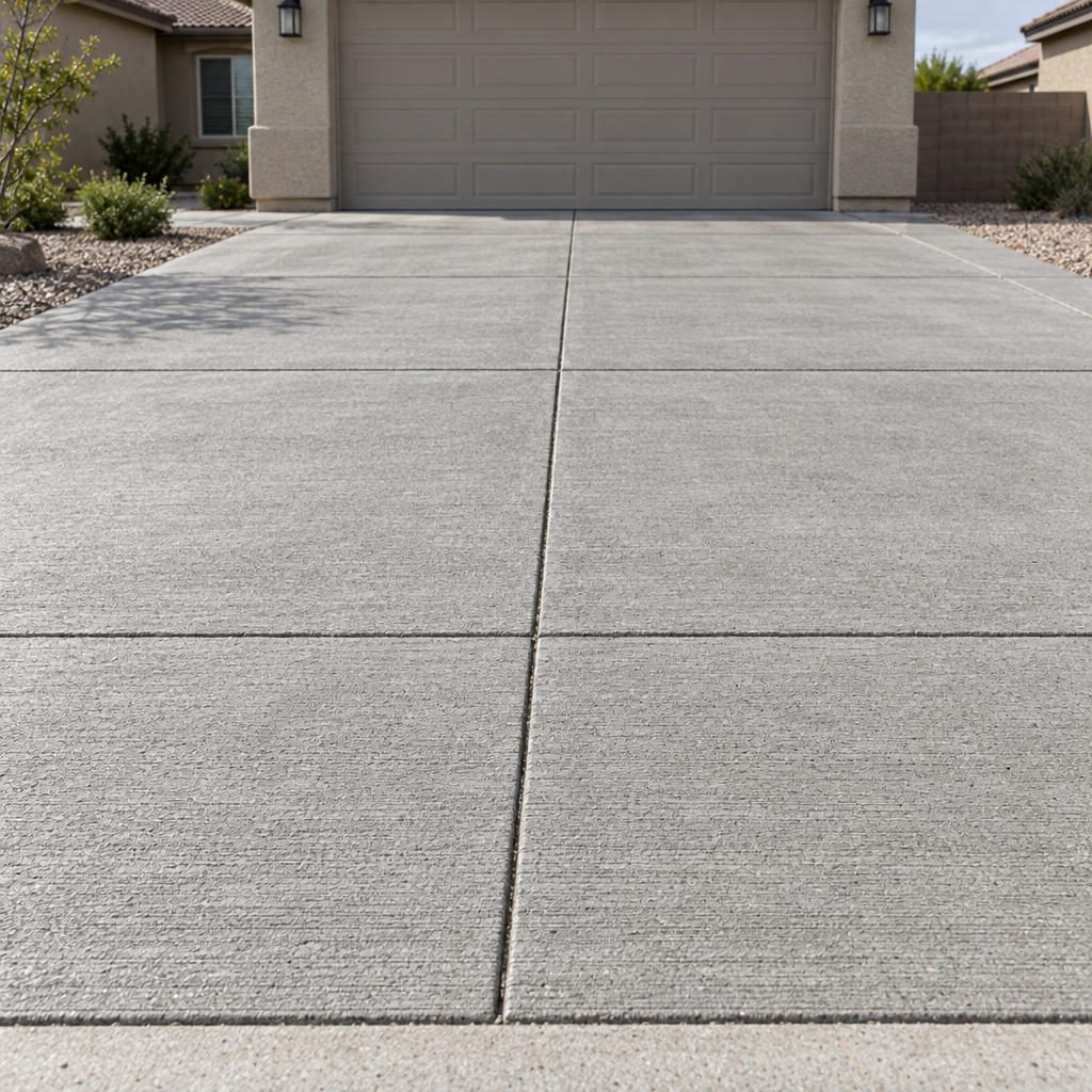 control joints in a concrete driveway