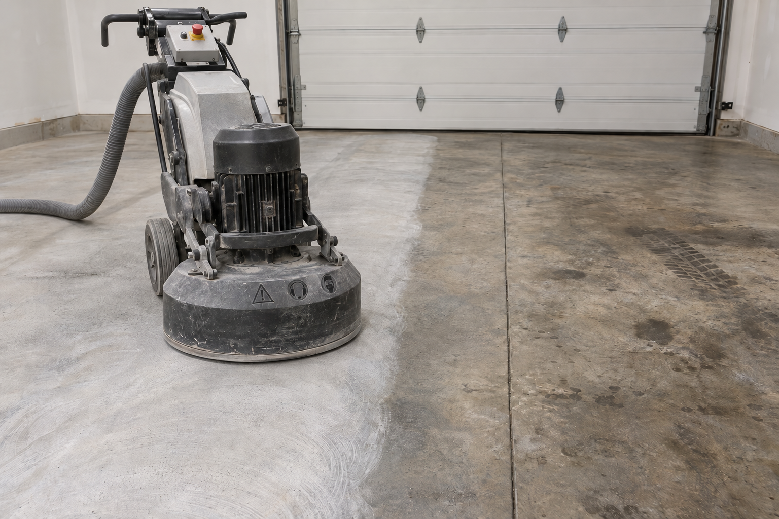diamond grinding a garage floor