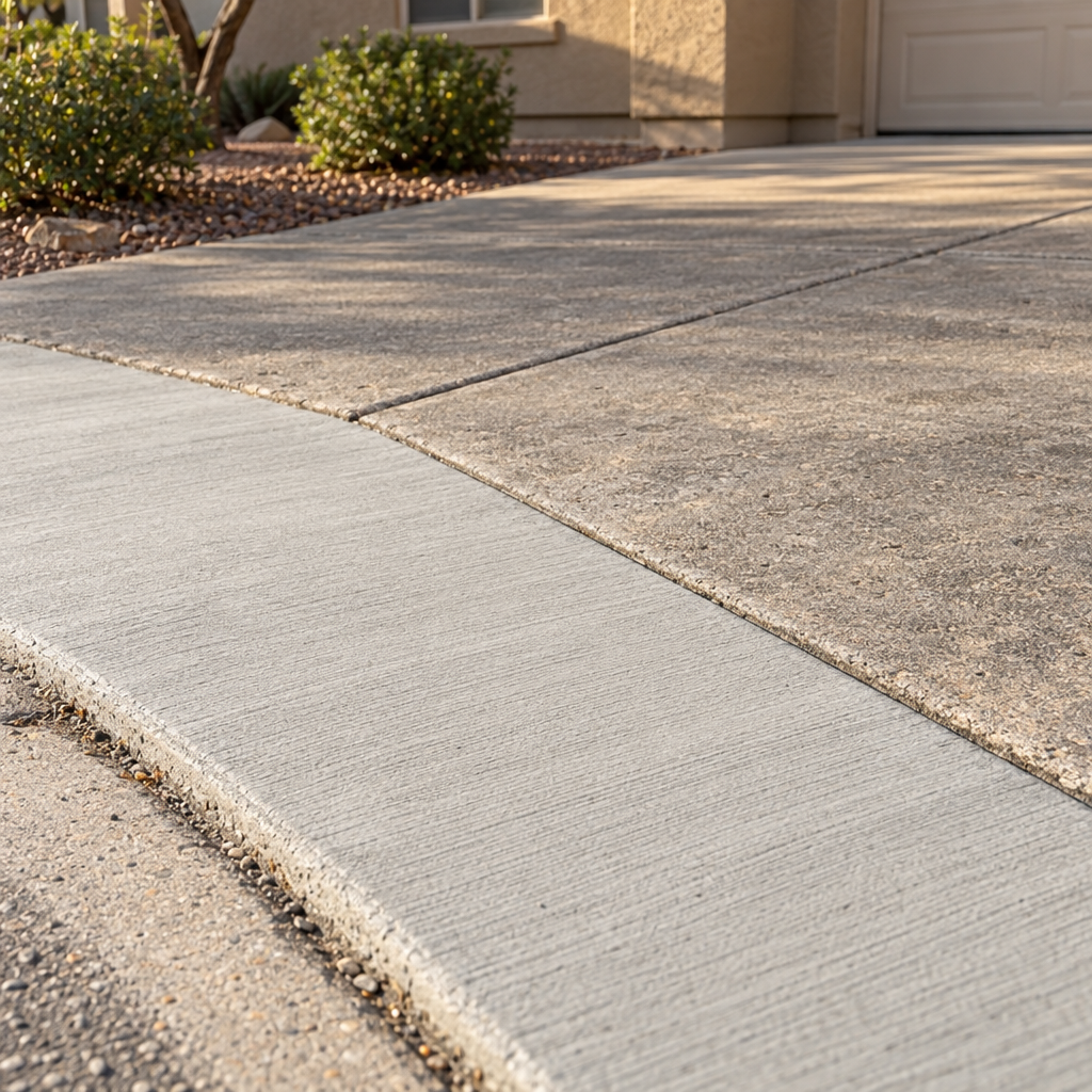 concrete repair on a El Cerrito driveway