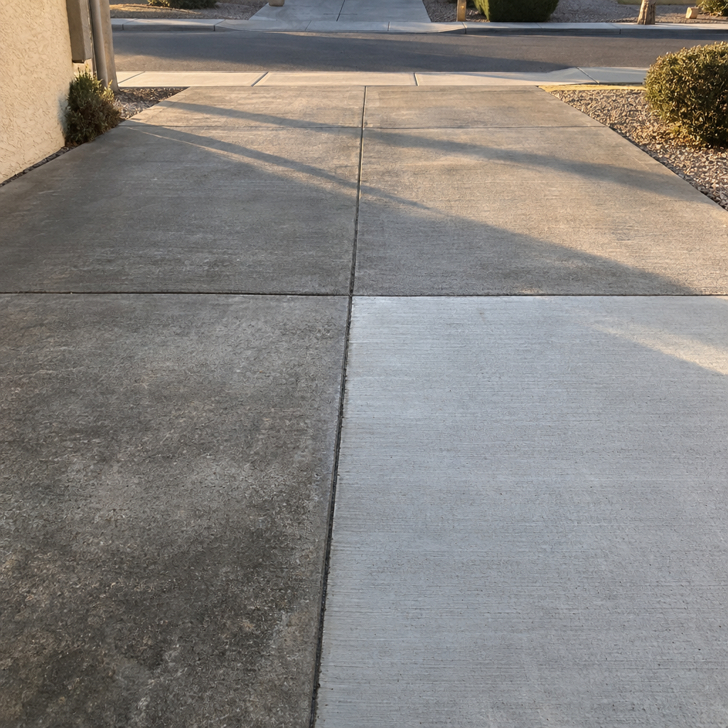 concrete repair on a Lakeland Village driveway