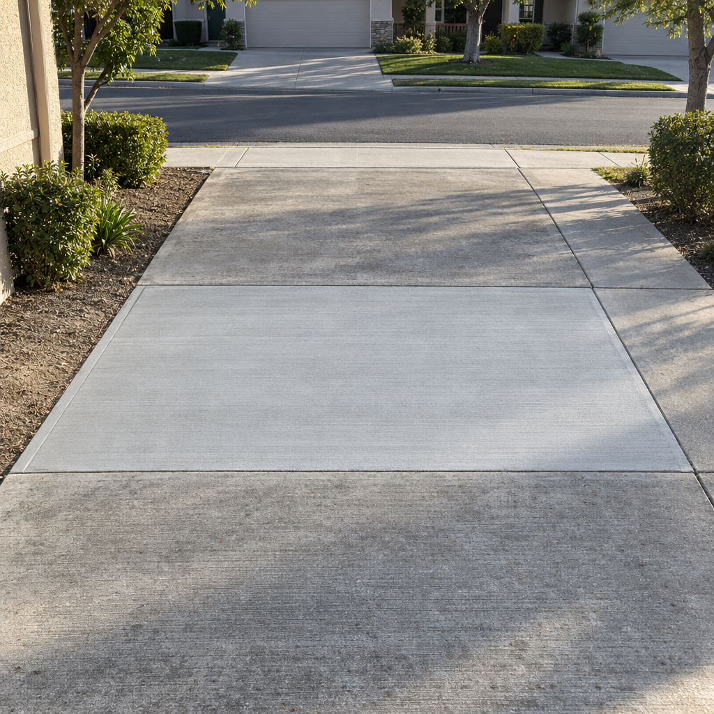 concrete repair on a Menifee driveway
