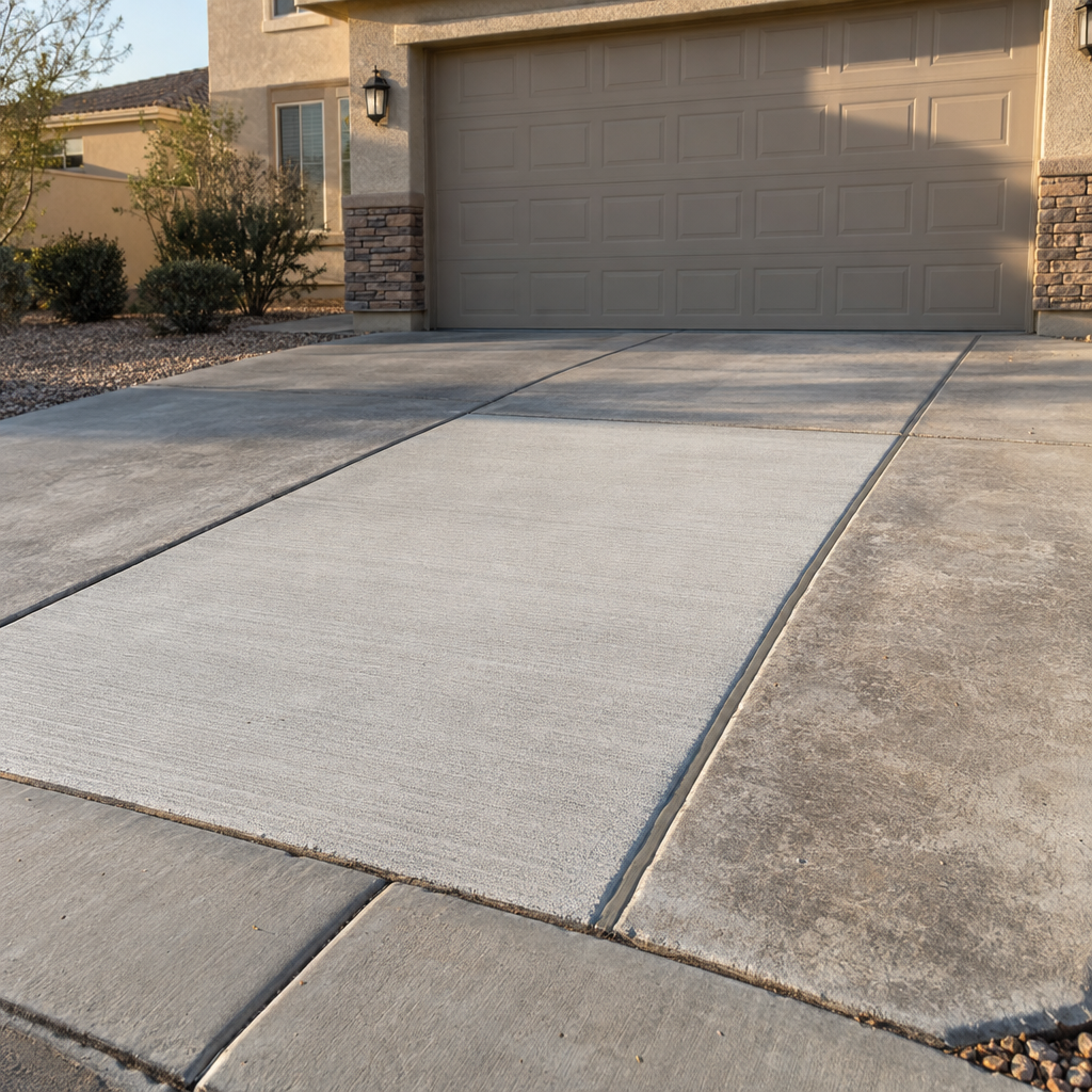 concrete repair on a Murrieta driveway