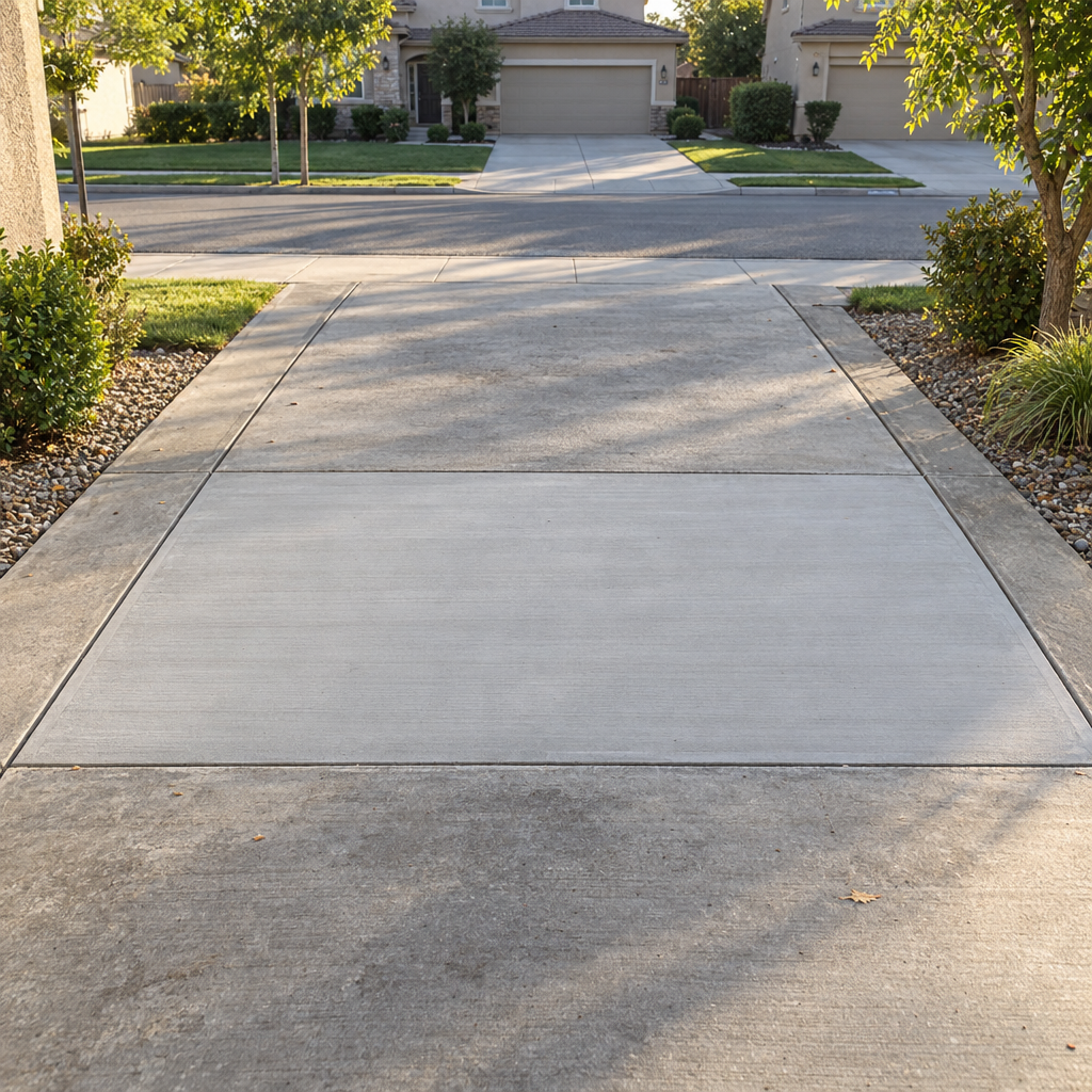 concrete repair on a Perris driveway